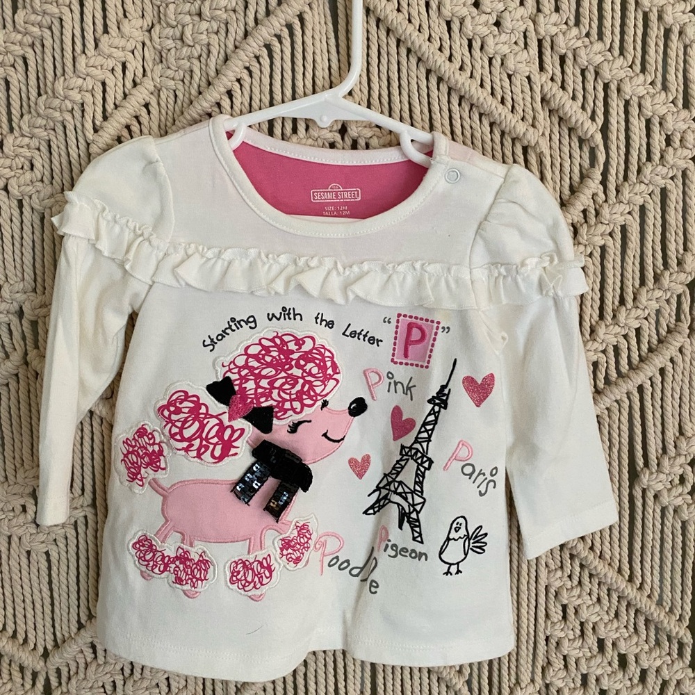 Sesame street shirt size 12m